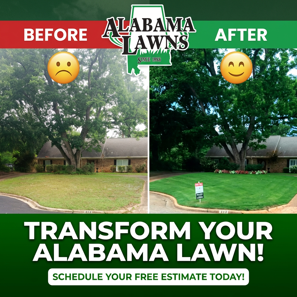 Healthy Bermuda grass after lawn treatment in Montgomery